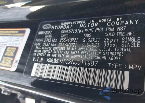 2022 Genesis Gv70 3.5T Awd Sport из США, поврежденный, VIN KMUMCDTC2NU011987